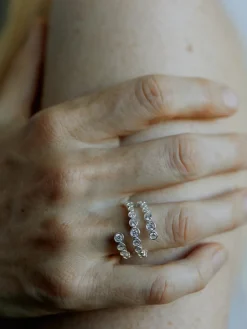 Odette Spiral Ring - Silver