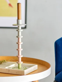 Peach Candle Holder