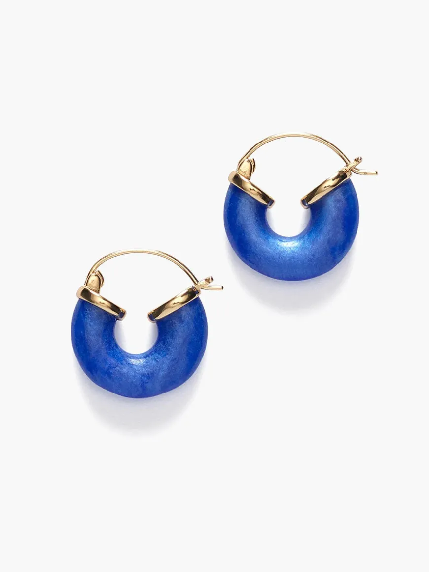 Petit Swell Hoops - Deep Blue
