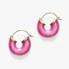 Petit Swell Hoops - Pink Lotus