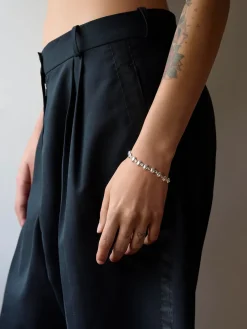 Reflection Oval Bracelet - Silver