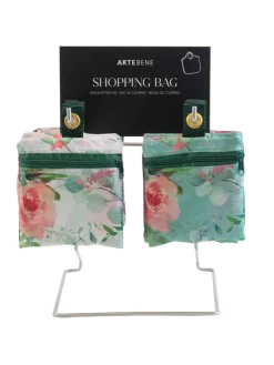 Reusable White Floral Watercolour Shopping Bag