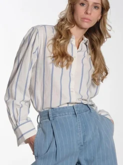 Romy - Striped Cotton shirt
