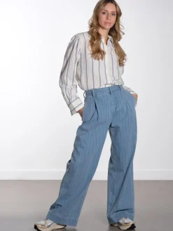 Romy - Striped Cotton shirt