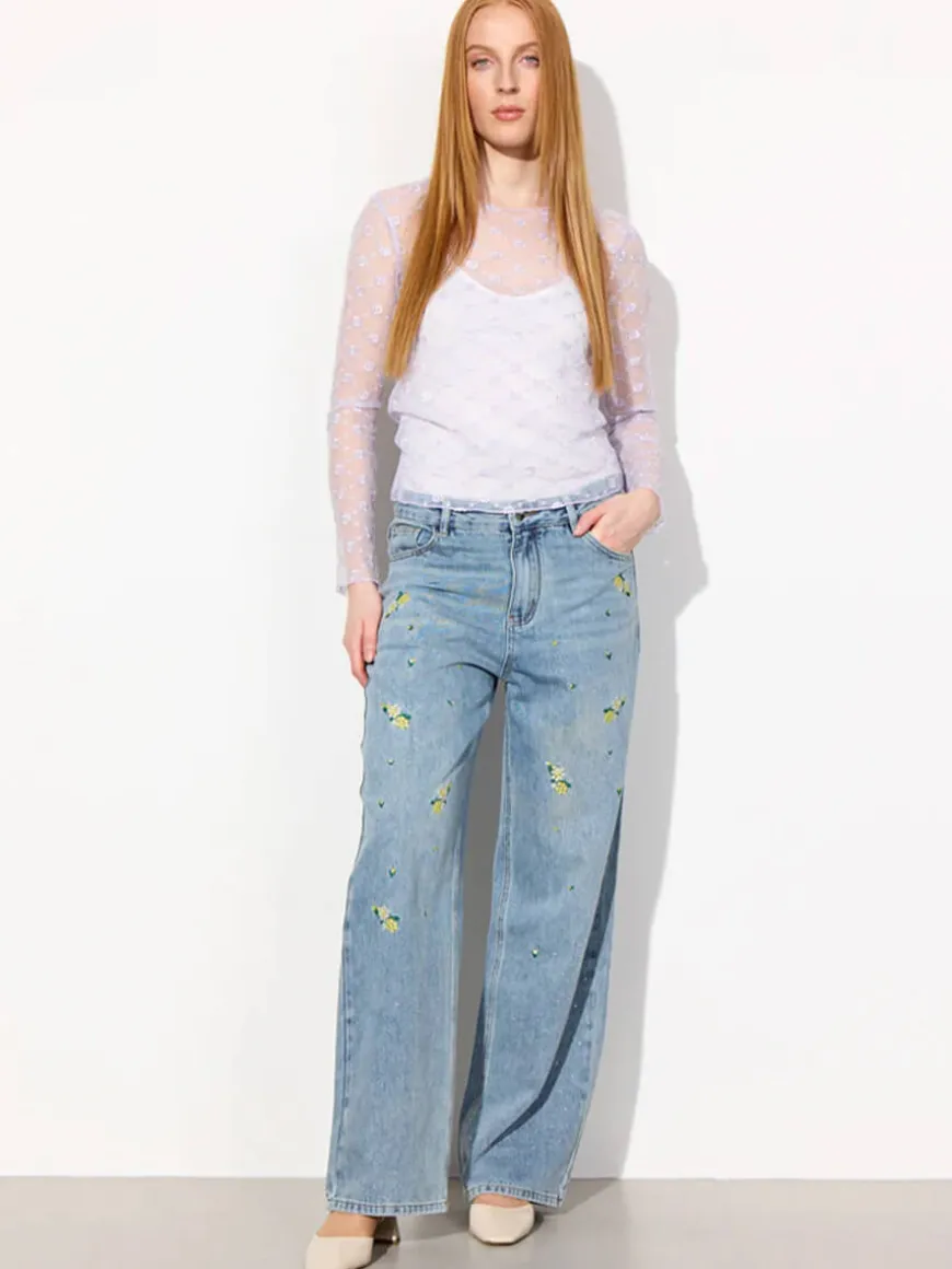 Sammy Mesh Blouse - Lavender