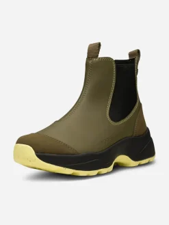 Siri Waterproof Boots - Dark Olive/Pale Lime