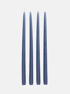 Smooth Taper Candles - Baja Blue
