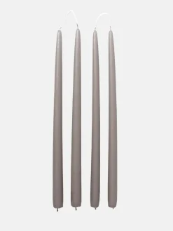 Smooth Taper Candles - Linen