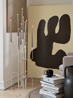 Smooth Taper Candles - Linen