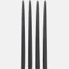 Smooth Taper Candles - Simply Black