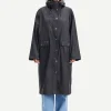 Stala Long Raincoat - Black