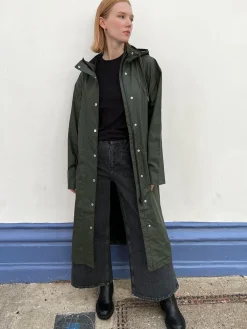 Stala Long Raincoat - Rosin