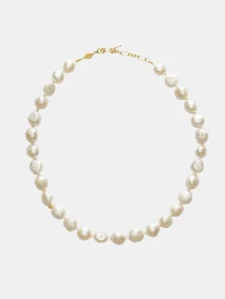 Stellar Pearly Necklace - Gold