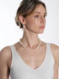 Stellar Pearly Necklace - Gold