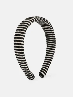Striped Headband - Black