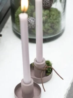 Tapered Candle 4pk - Dusty Pink