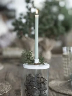 Tapered Candle 4pk- Dusty Green