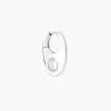 Vogue Earring White - Silver