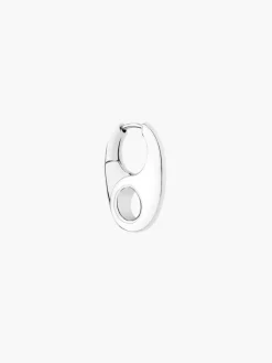 Vogue Earring White - Silver