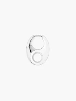 Vogue Earring White - Silver