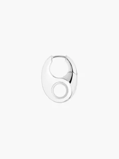 Vogue Earring White - Silver