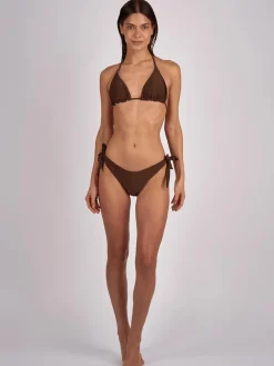 Waverly Bikini Briefs - Brown/Blue