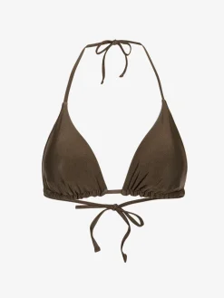 Waverly Bikini Top - Brown/Blue