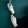 Women'S Protective Travel Gloves - White